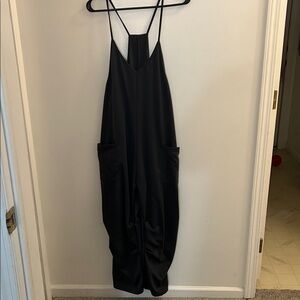 SHEIN Black Strappy Jumpsuit